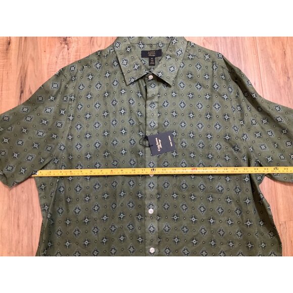 NWT  Men's Club Room Luxury Linen  Green Short Sleeve  Size: XL - Picture 9 of 12